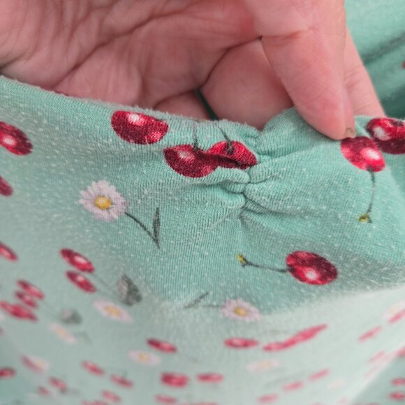 Liquorbrand Daisy Cherry Green Mini Dress Size XL - Picture 2 of 10